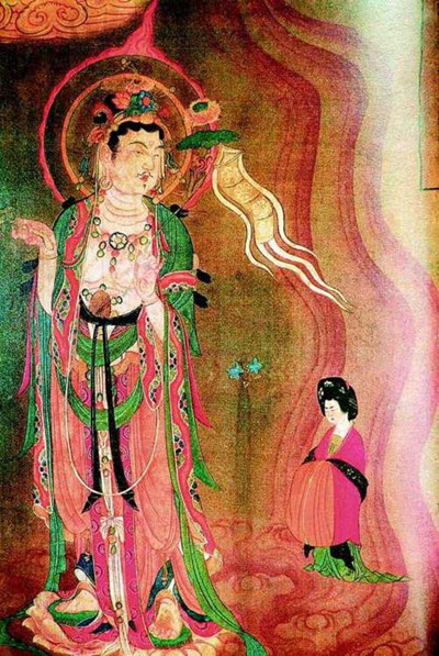 Pintura en seda de la dinastía Tang