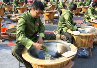 Freír las hojas de Té, Xihulongjing