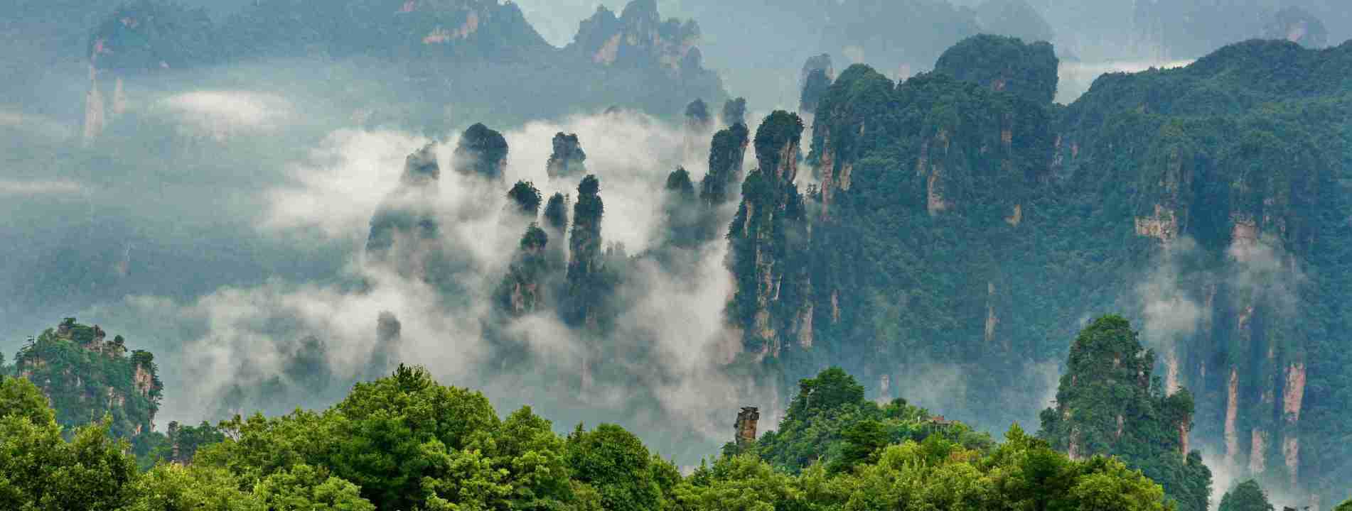 Viajar a Zhangjiajie para Ver Montañas de Avatar
